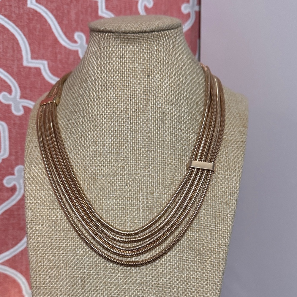 Multi-Strand Gold-tone Statement Necklace - Women Jewelry